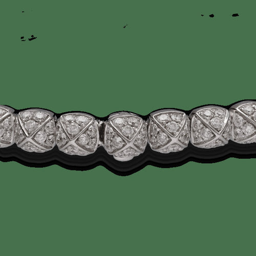 Bracelet Fred Pain de Sucre - Bracelet en or gris 18K, tanzanite et diamants 58 Facettes FB08115