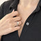 Bague 52 Solitaire - Bague en or gris 18 carats avec diamants 1,02 ct 58 Facettes FB08338