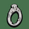 Bague 52 Solitaire - Bague en or gris 18 carats avec diamants 1,02 ct 58 Facettes FB08338