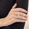 Bague 52 Solitaire - Bague en or gris 18 carats avec diamants 1,02 ct 58 Facettes FB08338