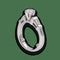 Bague 52 Solitaire - Bague en or gris 18 carats avec diamants 1,02 ct 58 Facettes FB08338