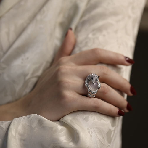 Bague 52 Bague Boucheron Animaux Nanook lOurs en or gris 18K - 5,04 cts de diamants - 2021 58 Facettes FB09646