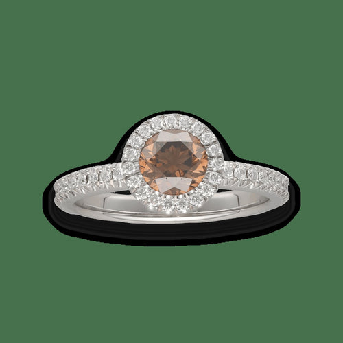 Bague 55 De Beers Aura - Solitaire en platine avec diamants, taille 55 58 Facettes FB10126