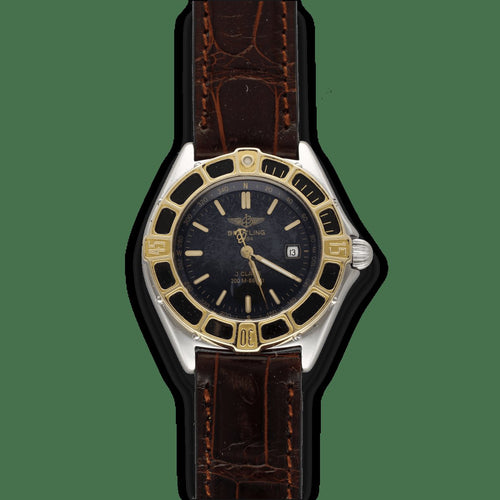Montre Breitling J Class - Montre femme en or jaune 18 ct et acier, quartz 58 Facettes FB10218