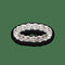 Bague 53 Alliance Or Gris 18k – 17 Diamants 2.90 cts H-VS – Sertie Bâtons – Taille 53 58 Facettes FB10846
