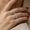 Bague 53 Alliance Or Gris 18k – 17 Diamants 2.90 cts H-VS – Sertie Bâtons – Taille 53 58 Facettes FB10846