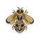 Broche Broche Abeille – Or Jaune 18k – Lapis-Lazuli et Nacre – Vers 1980 58 Facettes FB10877