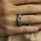 Bague 59 Solitaire style Art Déco - Bague en platine et diamant coussin 2,73 ct 58 Facettes FB10852