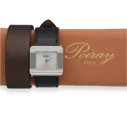 Montre Montre Poiray de Dame – Collection Ma Première 16/9ème – Acier – Quartz – Vers 2015 – Deux Bracelets Interchangeables 58 Facettes FB11062