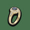 Bague 56 Bague Saphir & Diamants – Or Jaune 18k – Saphir Central 0,80 ct – Diamants Brillants & Baguettes 0,50 ct G-VS – Taille 56 58 Facettes FB11169