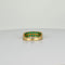 Bague 52 Bague vintage en or jaune 14k sertie d’émeraudes rondes 58 Facettes 2601022