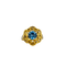 Bague 56 Bague vintage avec topaze bleue en or 18k 58 Facettes 2509004