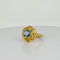 Bague 56 Bague vintage avec topaze bleue en or 18k 58 Facettes 2509004
