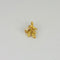 Pendentif Pendentif vintage en or jaune 18 carats, saphirs blancs et diamant 58 Facettes 2508019