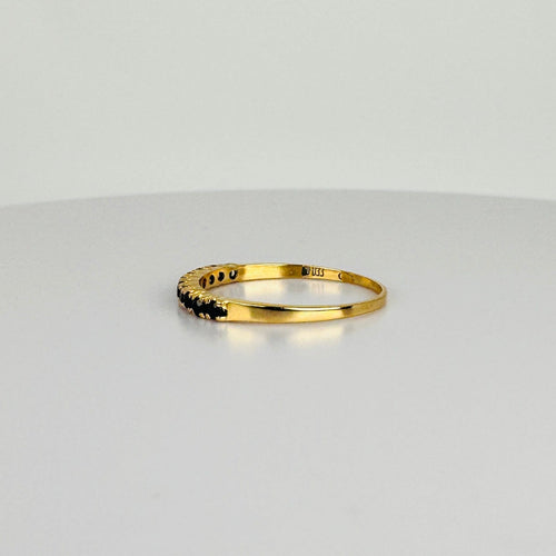 Bague 53 Bague vintage en or jaune 14 carats et saphirs bleus 58 Facettes 2511010