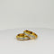 Boucles d'oreilles Créoles vintage en or jaune 14 carats et diamants 58 Facettes 2503038