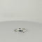 Bague 53 Bague vintage en or blanc 18 carats avec spinelle blanc 58 Facettes 2501011