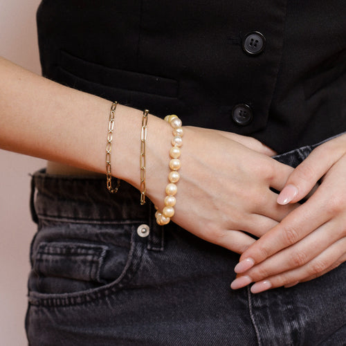 Bracelet Bracelet - Perles de culture et fermoir en or 14 carats 58 Facettes 2311000