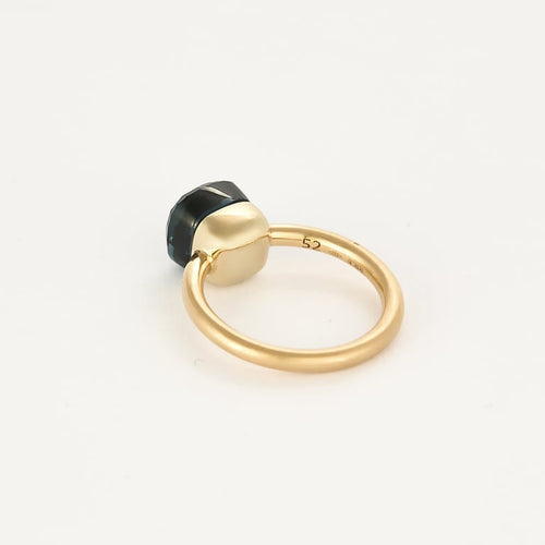 Bague 51.5 Pomellato Nudo - Bague en or rose 18K et topaze bleu London 58 Facettes 58FC31-3