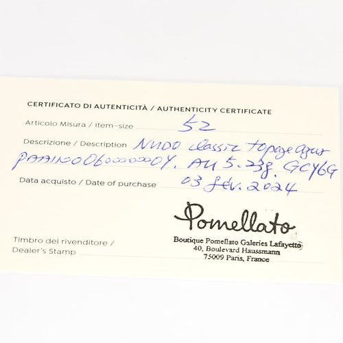 Bague 51.5 Pomellato Nudo - Bague en or rose 18K et topaze bleu London 58 Facettes 58FC31-3