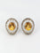 Boucles d'oreilles Clips d’oreilles vintage en or 18k, citrines et diamants 58 Facettes 520
