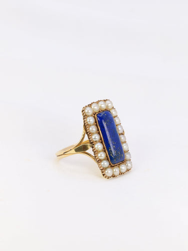 Bague 56 Bague Lapis-lazuli Perles fines 58 Facettes 837