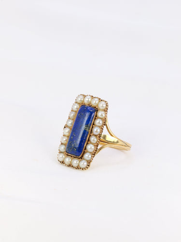 Bague 56 Bague Lapis-lazuli Perles fines 58 Facettes 837
