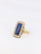 Bague 56 Bague Lapis-lazuli Perles fines 58 Facettes 837