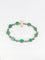 Bracelet Bracelet ancien cabochons d'émeraudes or jaune diamants 58 Facettes 777