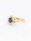 Bague 52.5 Bague marguerite vintage en or jaune 18k, saphir et diamants 58 Facettes 1CA0000011/1