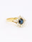 Bague 52.5 Bague marguerite vintage en or jaune 18k, saphir et diamants 58 Facettes 1CA0000011/1