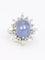 Bague 51.5 Bague marguerite en platine, saphir étoilé de Ceylan 12,34 ct et diamants 58 Facettes 1131.1