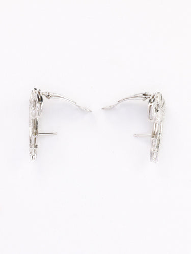 Boucles d'oreilles Boucles d'oreilles Ailes diamants Art-Déco 58 Facettes 1034.13