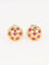 Boucles d'oreilles Boucles d'oreilles demi-boules or jaune rubis serti étoile 58 Facettes 1128.3