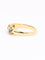 Bague 46 Bague jarretière en or jaune 18k, saphirs et diamants taille rose 58 Facettes 1181.4