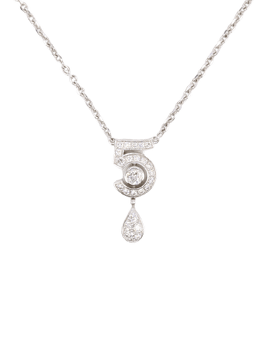 Collier Chanel Eternal 5 - Collier en or blanc diamants 58 Facettes 1187