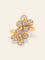 Bague 53 Van Cleef & Arpels - Bague double trèfle en or jaune et diamants 58 Facettes 1217