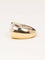 Bague 50 Fred - Bague bicolore en or jaune et or blanc 18k pavée de diamants 58 Facettes 1216.5