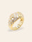 Bague 51 Fred - Bague panthère en or jaune 18 carats et diamants 58 Facettes 1216.4