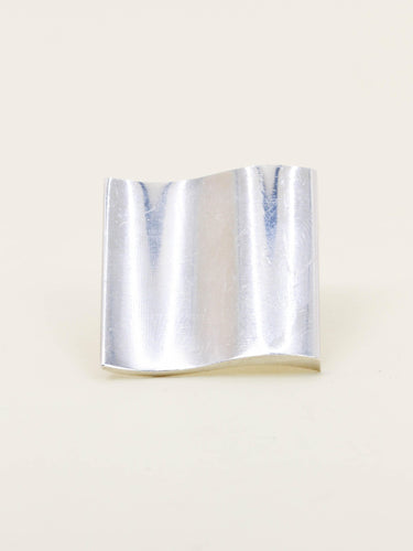 Bague 50 Georg Jensen - Bague moderniste vague en argent 925 58 Facettes 1206.8