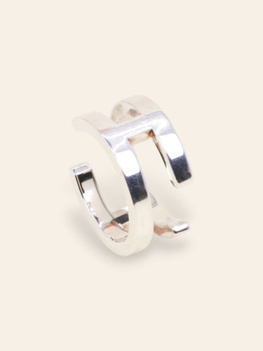 Bague 50 Hermès - Bague H en argent 925 58 Facettes 1218.9