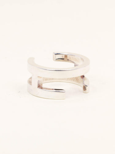 Bague 50 Hermès - Bague H en argent 925 58 Facettes 1218.9