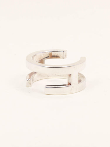Bague 50 Hermès - Bague H en argent 925 58 Facettes 1218.9