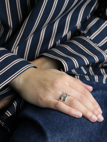 Bague 50 Hermès - Bague H en argent 925 58 Facettes 1218.9