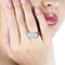 Bague 53 Bague bandeau en or blanc 18 ct et diamants 0,50 ct 58 Facettes 4716