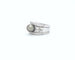 Bague Bague bandeau en or blanc 18 ct avec perle de Tahiti et diamants 58 Facettes 5690