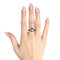 Bague Bague en or blanc 18 ct avec perle de Tahiti et diamants 58 Facettes 6173