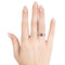 Bague 54 Bague en or blanc 18 carats avec rubis birman 0,70 ct et diamants 58 Facettes 6163