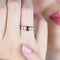 Bague 54 Bague en or blanc 18 carats avec rubis birman 0,70 ct et diamants 58 Facettes 6163