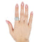 Bague 52 Bague en or blanc 18 ct pavée de diamants 2,30 ct 58 Facettes 6365